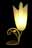 09120025: Lampe de table fleur tulipe