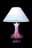 09120067: Lampe de table porcelaine
