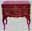 22222464: red French painted dressing table