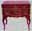 22222464: red French painted dressing table 